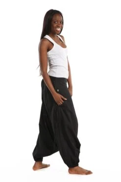 Sarouel Ethnic -Ethno Style Soldes sarouel femme homme printemps ete basic ethnic noir 5