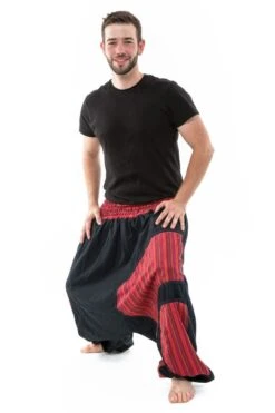 Sarouel Pataya -Ethno Style Soldes sarouel grande taille elastique noir rouge pataya 3