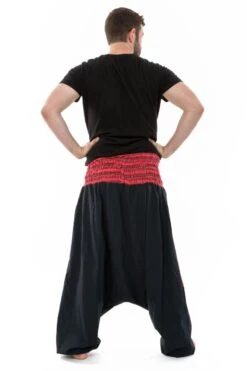 Sarouel Pataya -Ethno Style Soldes sarouel grande taille elastique noir rouge pataya 4