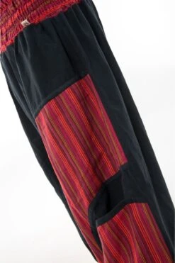 Sarouel Pataya -Ethno Style Soldes sarouel grande taille elastique noir rouge pataya 5