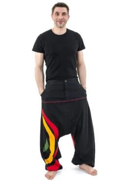 Sarouel Reggae Mixte -Ethno Style Soldes sarouel grande taille homme arc en ciel tricolore reggae 2