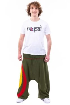 Sarouel Reggae Mixte -Ethno Style Soldes sarouel grande taille homme arc en ciel tricolore reggae 6