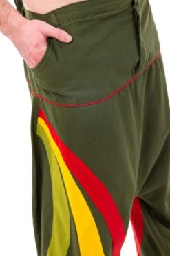 Sarouel Reggae Mixte -Ethno Style Soldes sarouel grande taille homme arc en ciel tricolore reggae 8