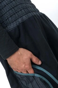 Sarouel Pattaya Mixte -Ethno Style Soldes sarouel grande taille smoke noir rayures noires pattaya 4