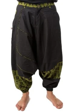 Sarouel Nehuda -Ethno Style Soldes sarouel homme ethnique noir kaki nehuda 5