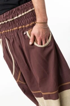 Sarouel Chocolat Mixte 9 Sarouel Chocolat Mixte -Ethno Style Soldes sarouel homme femme elastique grande taille brownie chocolat 4