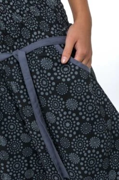 Sarouel Kolami -Ethno Style Soldes sarouel jupe pantacourt femme ceinture elastique kolami 1 3