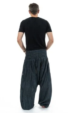 Sarouel Stripes Mixte -Ethno Style Soldes sarouel large elastique grande taille homme stripes 3