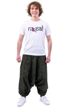 Sarouel Bassvibes Mixte -Ethno Style Soldes sarouel mixte large elastique bassvibes 3