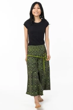 Sarouel Etoile -Ethno Style Soldes sarouel pantacourt jupe femme elastique imprime etoile 4