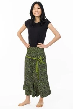 Sarouel Etoile -Ethno Style Soldes sarouel pantacourt jupe femme elastique imprime etoile 5