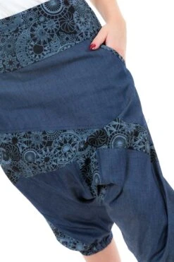 Sarouel Jean -Ethno Style Soldes sarouel raccourci pantacourt bermuda jean 3