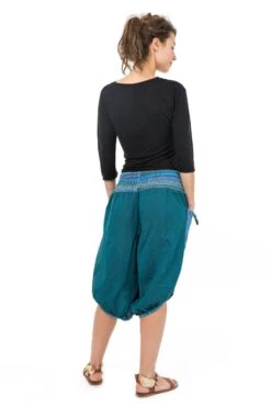 Sarouel Lagon -Ethno Style Soldes sarouel short bermuda grande taille lagon 3