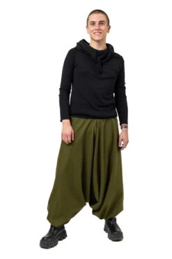 Sarouel Wahzaah Mixte -Ethno Style Soldes sarouel unisexe grande taille bicolore wahzaah 2