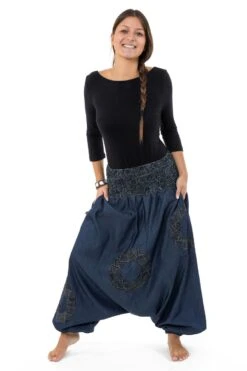 Sarwel Ethnic Mixte -Ethno Style Soldes sarwel jean denim homme femme ceinture elastique urban ethnic 3