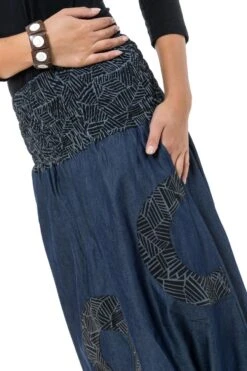 Sarwel Ethnic Mixte -Ethno Style Soldes sarwel jean denim homme femme ceinture elastique urban ethnic 4