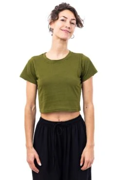 Crop-top Tekna -Ethno Style Soldes t shirt crop top femme jersey tekna 4