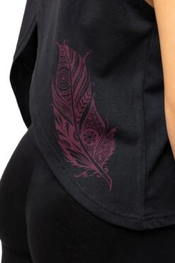 T-shirt Hululeh 6 T-shirt Hululeh -Ethno Style Soldes t shirt femme original noir dos ouvert hululeh 2