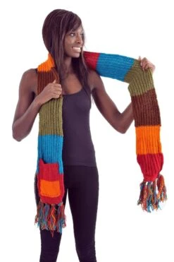 Echarpe Multicolore 10 Echarpe Multicolore -Ethno Style Soldes t1 echarpe mouffle pure laine multicolore 2