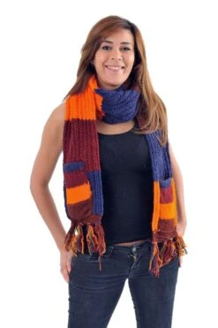 Echarpe Multicolore 11 Echarpe Multicolore -Ethno Style Soldes t1 echarpe mouffle pure laine multicolore 3