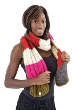 Echarpe Multicolore Mixte 14 Echarpe Multicolore Mixte -Ethno Style Soldes t10 echarpe pure laine douce multicolore 4