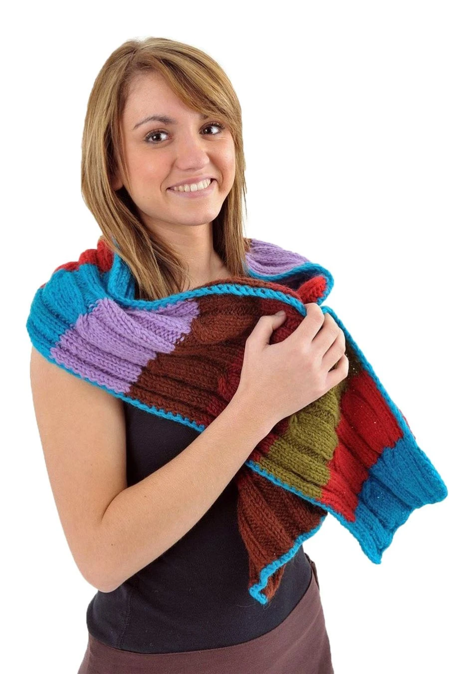 Echarpe Multicolore Mixte 7 Echarpe Multicolore Mixte – Image 7