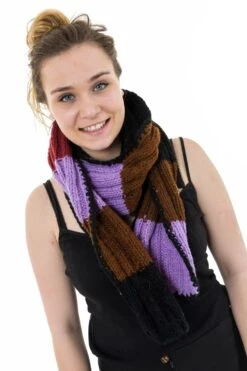 Echarpe Multicolore Mixte 19 Echarpe Multicolore Mixte -Ethno Style Soldes t10 echarpe pure laine douce multicolore 9