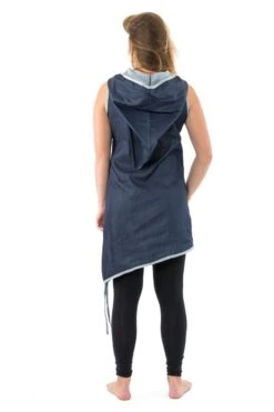 Tunique Gina -Ethno Style Soldes tunique robe courte jean denim sans manche capuche de lutin gina 2